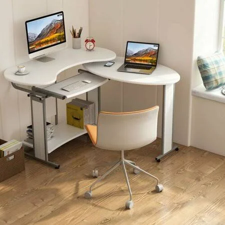 Heatherly L-Shaped Gaming Desk Symple Stuff Color: White