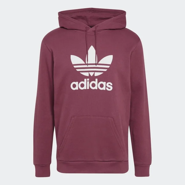 Adidas Men's Adicolor Trefoil Hoodie - Victory Crimson - XL
