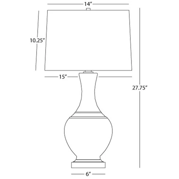 Robert Abbey Edgar Table Lamp, Lily 230