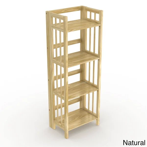 Stony-Edge Mission Folding Bookcase, Size: 16L x 11.5W x 45H in.