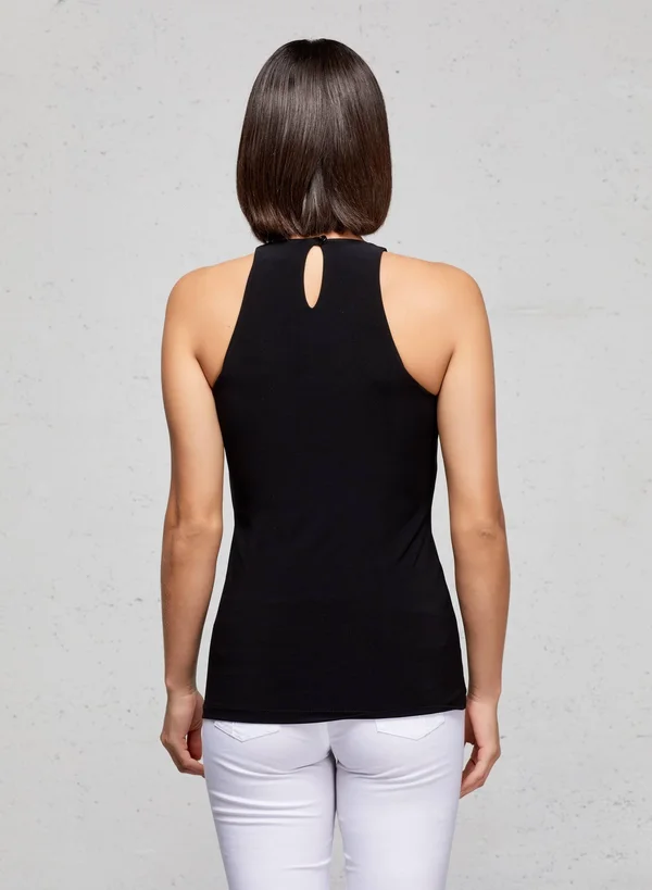 Cami Wrinkle Free Travel Tank Black, Xs