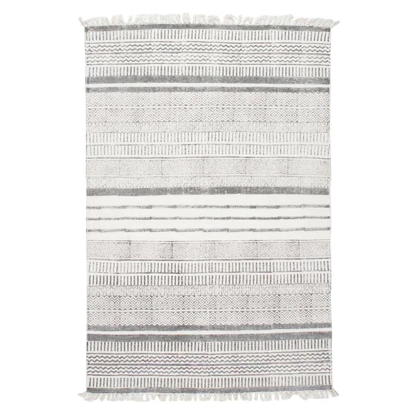 nuLOOM Flatweave Raina Area Rug - Grey - 7& 6x22 x 9& 6x22