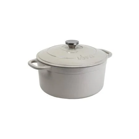 Lodge Enameled Cast Iron 5.5 Quart Dutch Oven - in Oyster White, Size: 5.5 qt