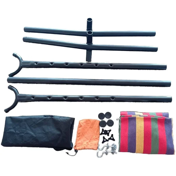 Ocean Stripe Double Classic 2 Person Hammock with Stand