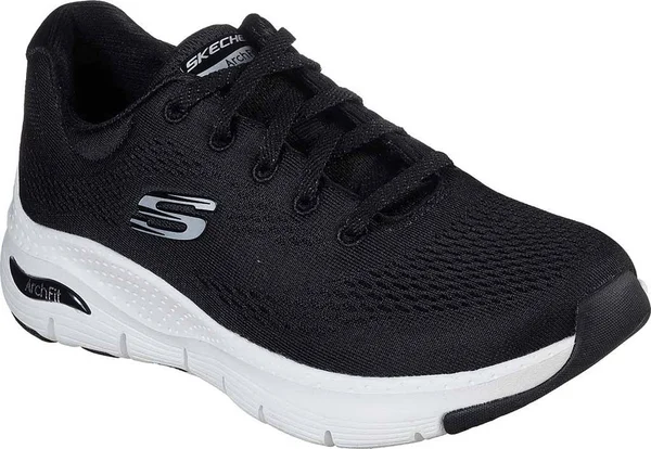 Skechers Women's Arch Fit – Big Appeal, Black/White 7.5 W Wide