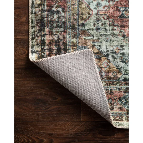 Alexander Home Leanne Traditional Distressed Printed Area Rug - 2&-6x22 x 10& Runner