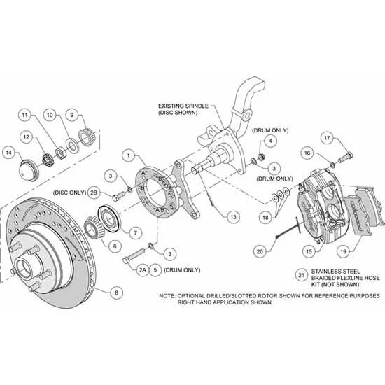 Wilwood 140-13476 Front Disc Brake Kit 65