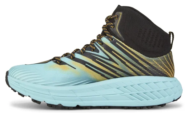 Hoka One One Women's Speedgoat Mid 2 GTX - 6 - Antigua Sand, Golden Rod