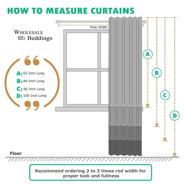 Willow Thermal-Insulated Blackout Curtain Panels (Set of 2) 84 x 108x22 Pair, White