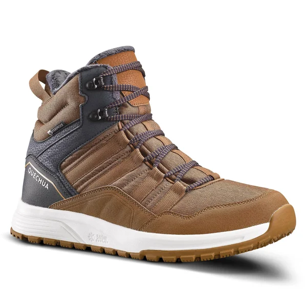 Quechua Men's Sh100 X-Warm - Waterproof Mid Hiking Boots in Carbon Gray, Size 12