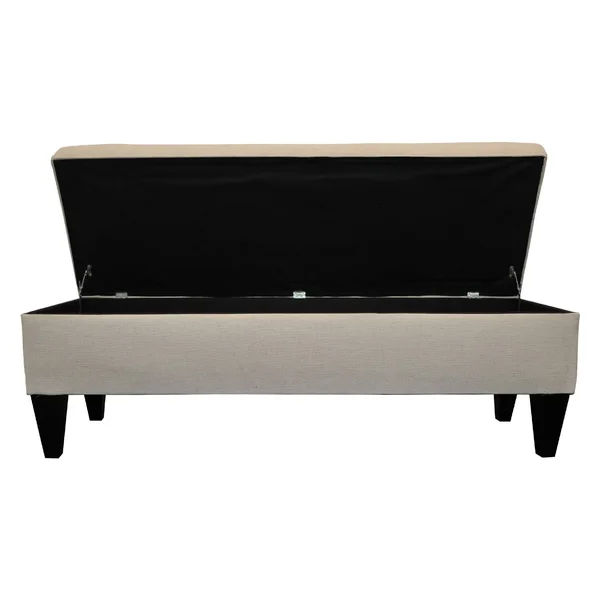 Sole Designs Brooke Bonjour 10-Button Tufted Storage Bench - Natural
