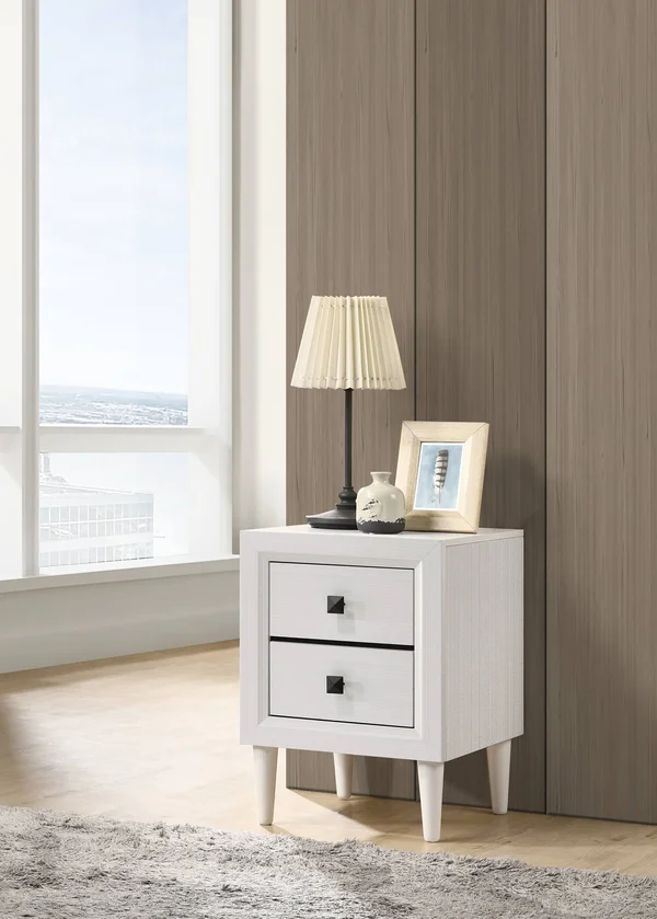 Acme Oaklee Night Table, White
