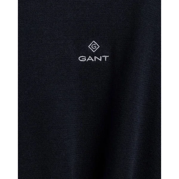 Gant Classic Cotton Crew Colour: Evening Blue, Size: XL