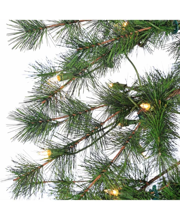 Sterling 6ft. Pre-Lit Hard Needle Alpine Tree with 150 Clear Lights - Green