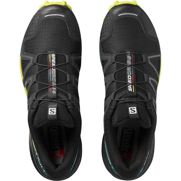 Salomon Men's Speedcross 4 Trail Running Shoes (Sulphur/Everglade/Black - 8)