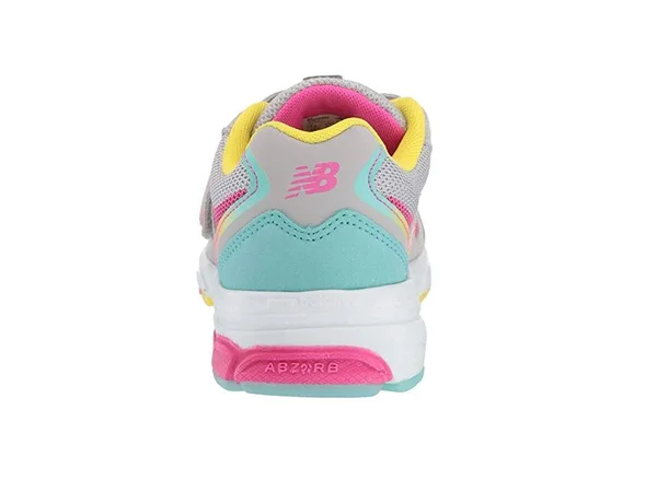 New Balance Kids& Hook and Loop 888v2 - Grey/White (Size 11.5 X-Wide)
