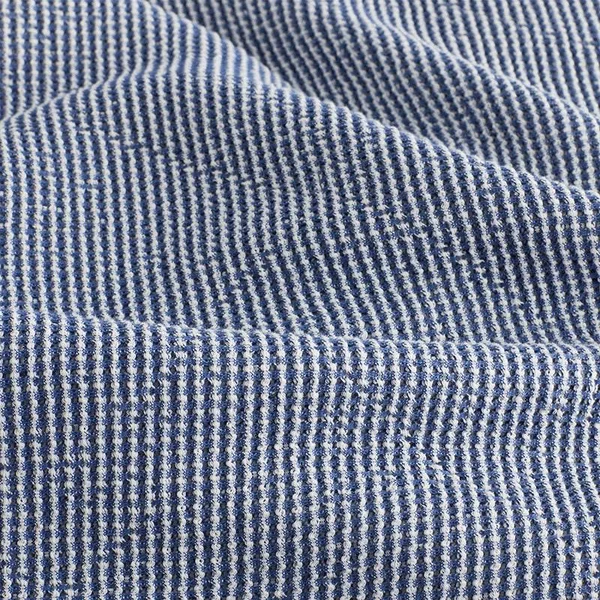 The Company Store Ellington Navy Cotton King Woven Blanket, Blue