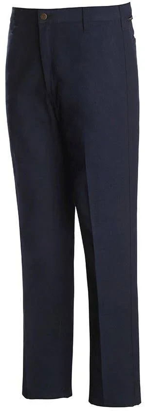 Workrite Pants - 30 in, Navy, Zipper and Button Fp50nv