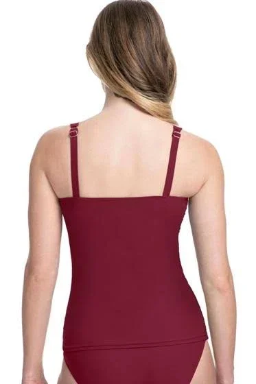 Profile by Gottex Tutti Frutti Underwire Tankini Swim Top, Black (9401D18) 32F