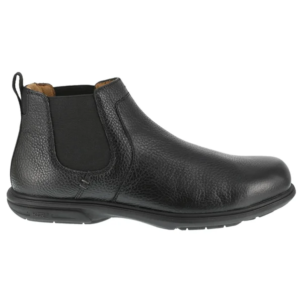Men's Florsheim Work FS2030 Loedin Steel Toe Chelsea Boot - Size: 8.5, Black
