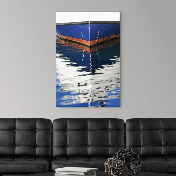 Reflection of Boat in Water - Canvas Wall Art, 24x36, Great Big Canvas
