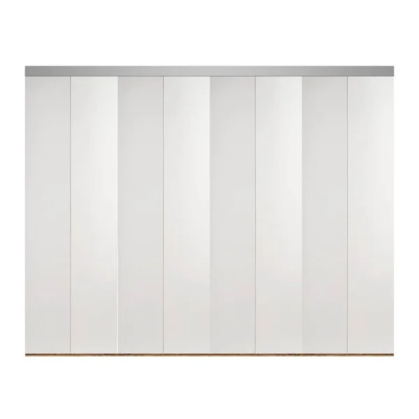 Impact Plus 108 in. x 80 in. Smooth Flush Primed Interior Closet Solid Core MDF Bi-Fold Door with Chrome Trim