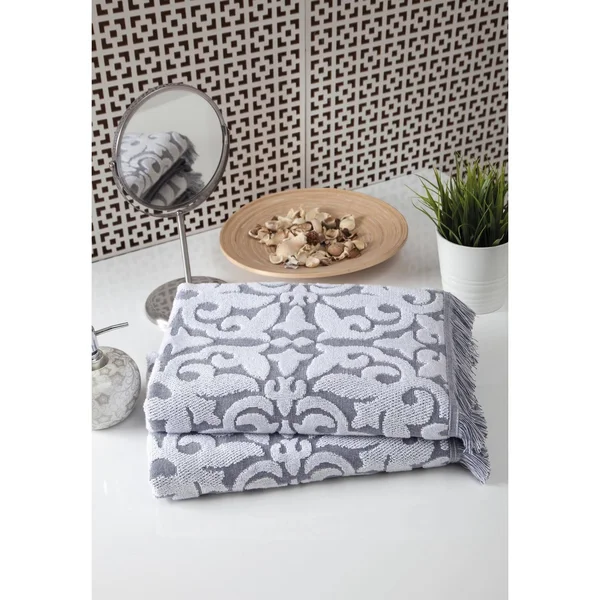 Ozan Premium Home 100% Genuine Turkish Cotton Panache Bath Towel ( Set of 2) Taupe