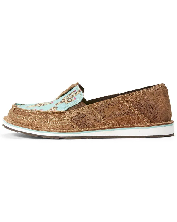 Ariat Metallic Bronze/Leopard Cactus Cruiser