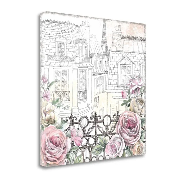 18x22 x 18x22 Paris Roses II by Beth Grove Fine Art Giclee Print