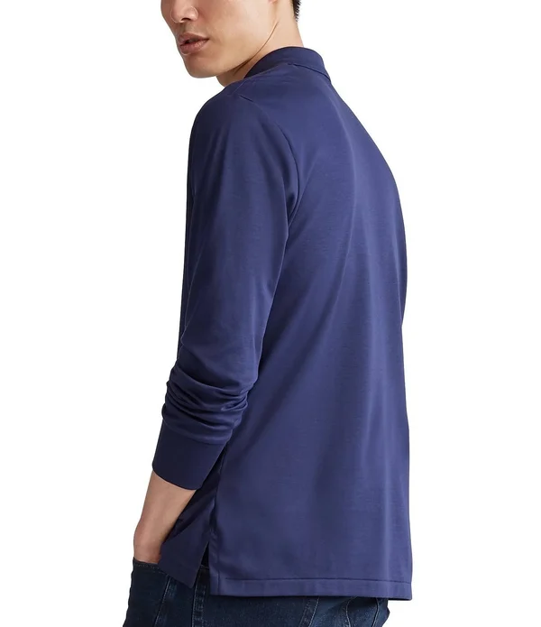 Polo Ralph Lauren Men's Long Sleeve Soft Cotton Polo Shirt Polo Black