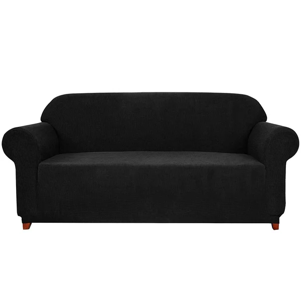 Leroy Plaid Stretch Sofa Slipcover - Subrtex X-Large, Chocolate Plaid