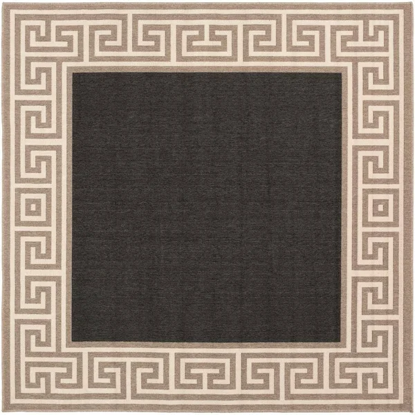 Art of Knot Bishorn Area Rug - Size: 8&9& Square, Blue