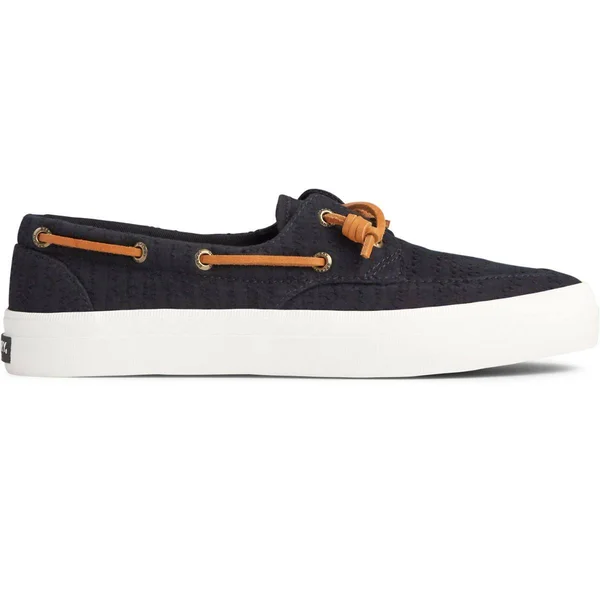 Sperry Top-Sider Crest Boat Smocked Hemp 6 Women's Black