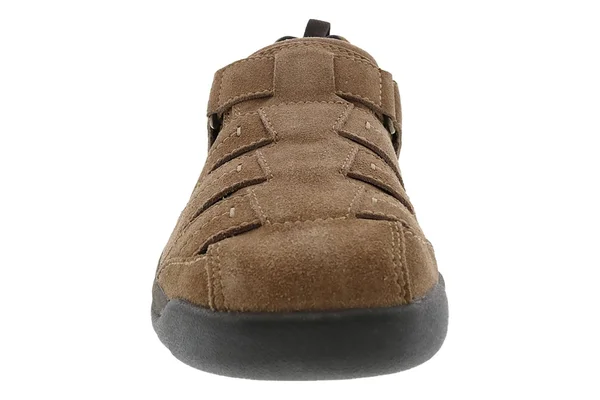 Drew Men's Dublin Fisherman Sandal - Size: 11.5, Olive Suede