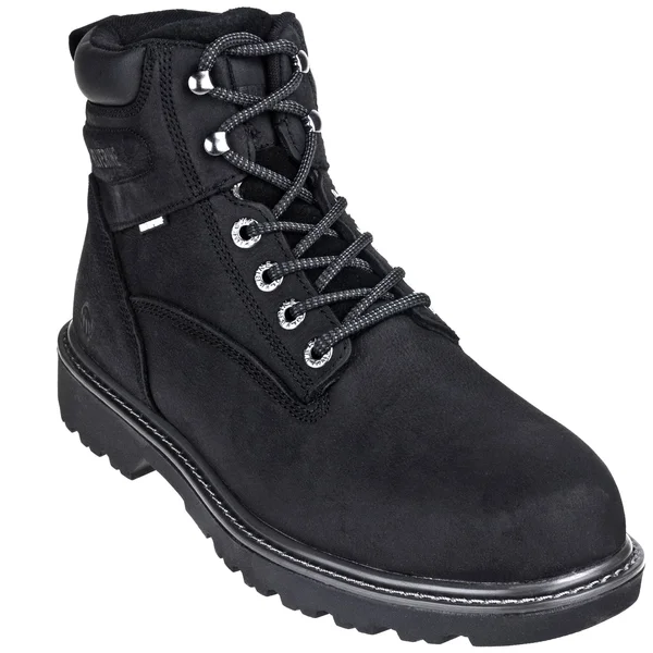 Wolverine Men's Floorhand 6 inch Waterproof Steel-Toe Work Boots, Size: 8, Black