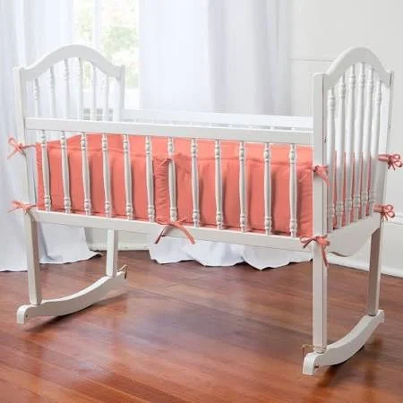 Carousel Designs Solid White Crib Bumper
