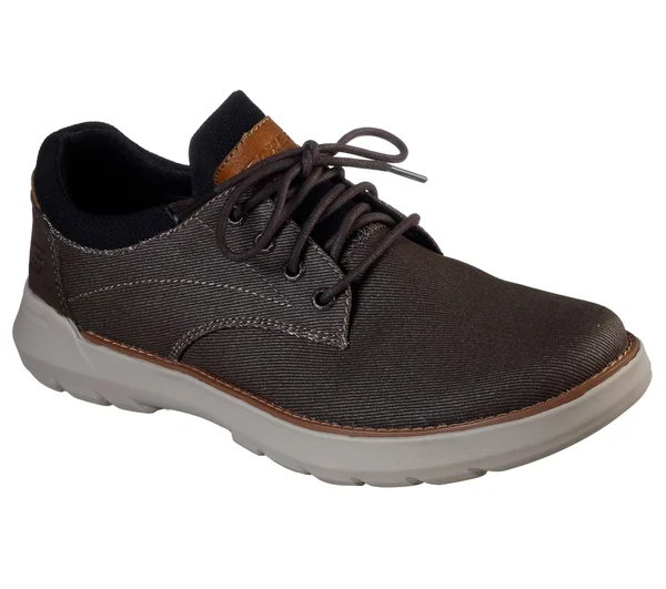 Skechers Men's Relaxed Fit: Doveno - Reson Shoes, Chocolate, 7.5