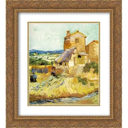 Vincent Van Gogh 2X Matted 20x24 Gold Ornate Framed Art Print 'The Old Mill'