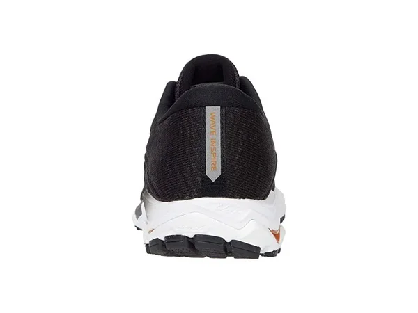 Mizuno - Men's Wave Inspire 16 Waveknit Running Shoe - black-white, Size 15