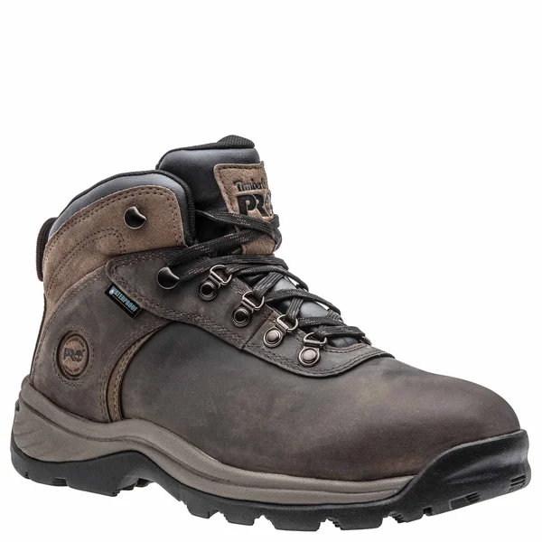 Timberland Pro Men's Flume Steel Toe Waterproof Work Boot - Brown