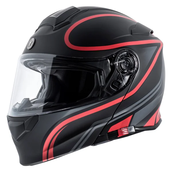 Torc T28B Vapor Red Modular Motorcycle Helmet with Bluetooth (X-Small)