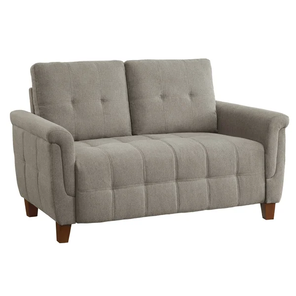 Anneta Living Room Loveseat - Brown
