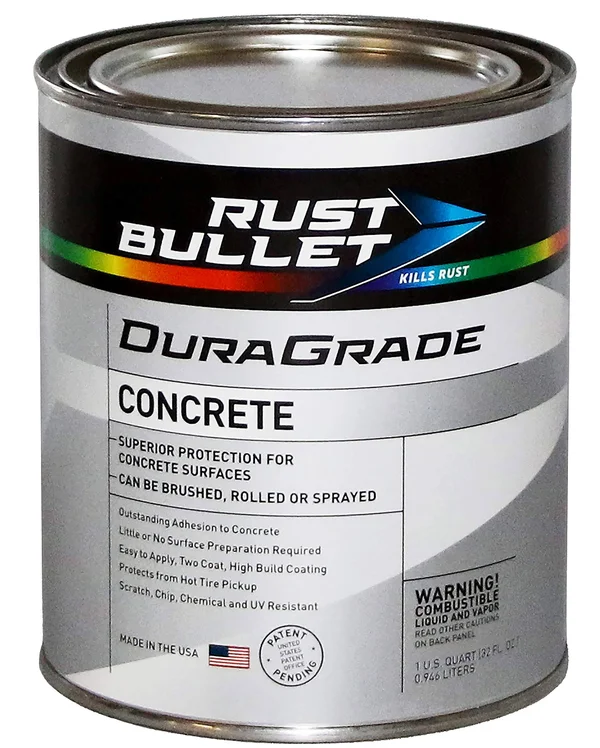 Rust Bullet DuraGrade Concrete High-Performance Easy to Apply Concrete Coating in Vibrant Colors for Garage Floors - Basements, P