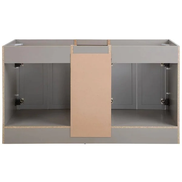 Home Decorators Collection Brinkhill 60 in. W x 34 in. H x 22 in. D Bath Vanity Cabinet Only in Sterling Gray