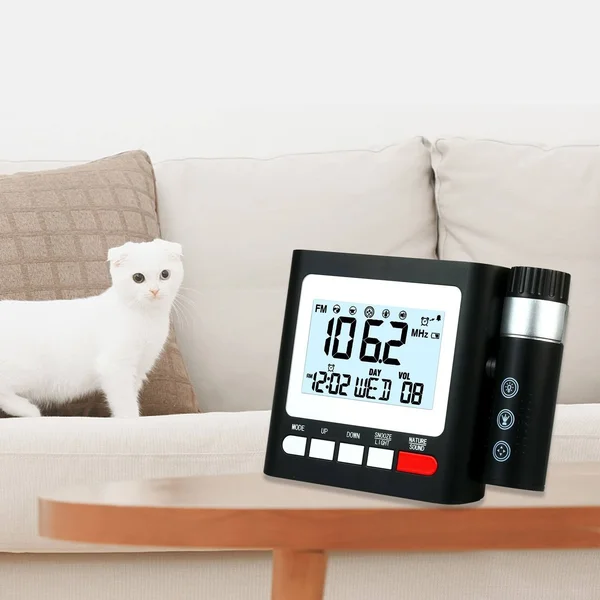 Projection Clock Digital Alarm Clock with Snooze Calendar Date Display and Thermometer Weather Station LED Projection Digital Cl