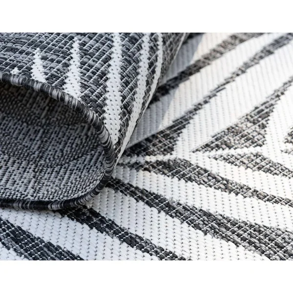 Unique Loom Outdoor Palm Rug (4& 0 x 6& 0 - Green)