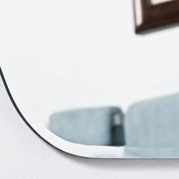 Decor Wonderland Sydney Mini 22 in. x 28 in. Oval Beveled Frameless Bathroom Vanity Mirror with Dual Mounting Brackets, Silver