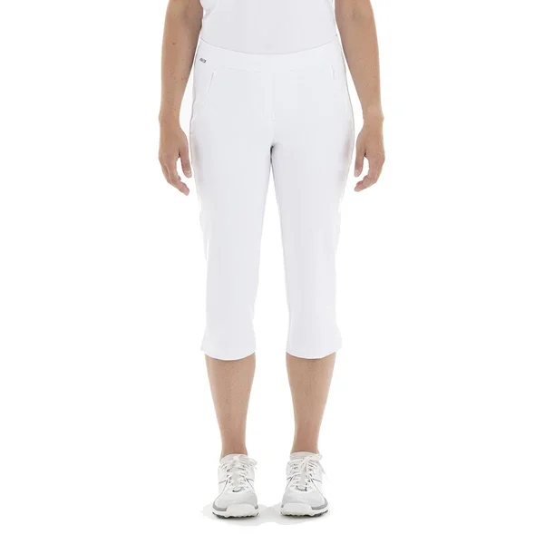 Nivo Sports NINETTE Woven Capri Pants (16) in White