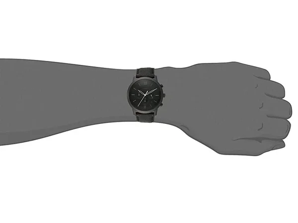 Fossil Neutra Chronograph Leather Watch - Black, Men's