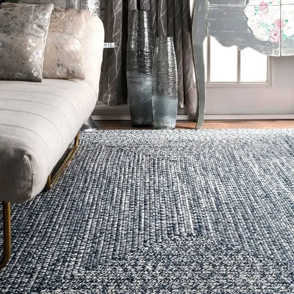 nuLOOM Lefebvre Braided Indoor/Outdoor Area Rug, 6& x 9&, Aqua